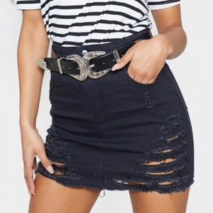 PrettyLittleThing Mini Denim Skirt NWT